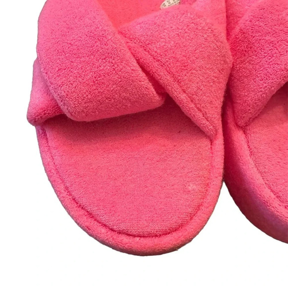 Aerie Terry Twist Platform Sandals Pink - Picture 3 of 8